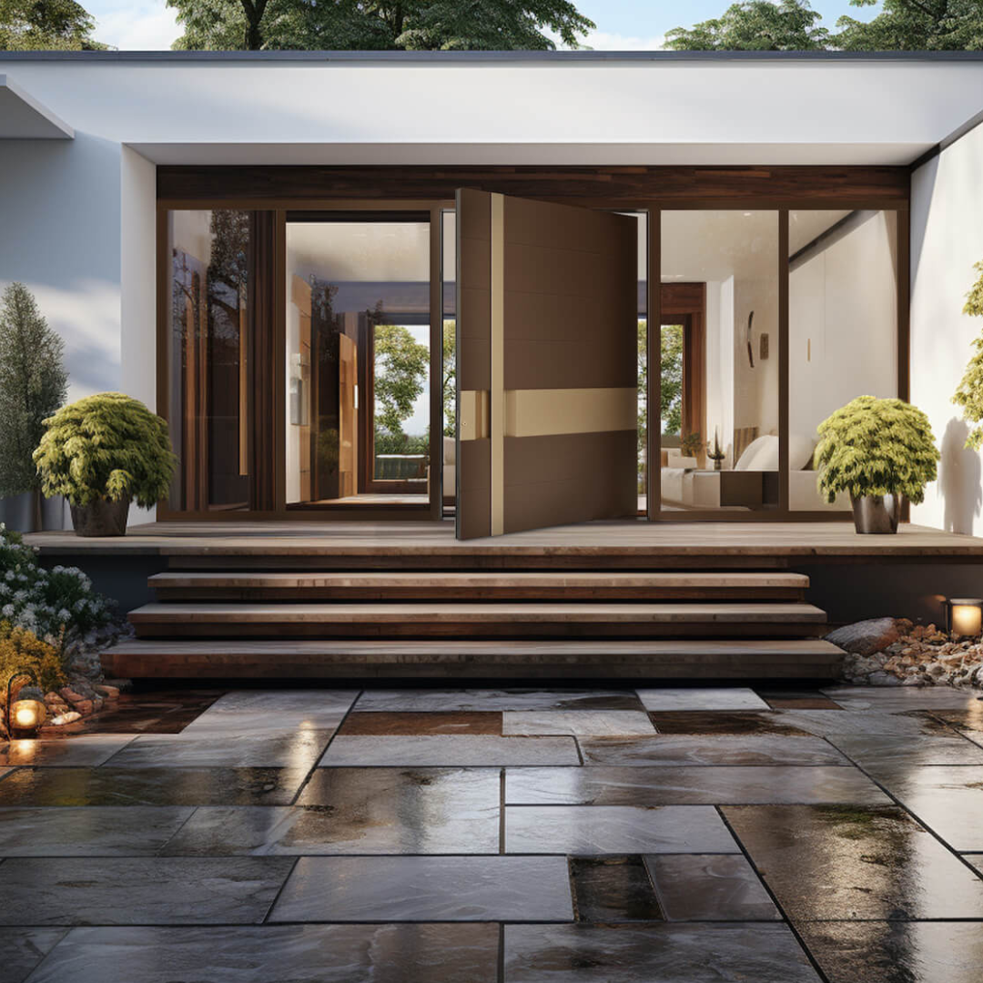 Eleganckie i bezpieczne drzwi zewnętrzne