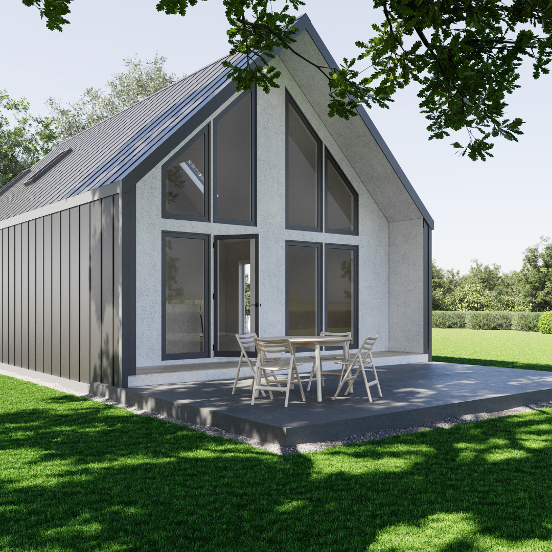 Nowoczesne okna w salonie